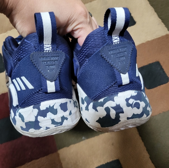 Adidas D.O.N Issue #3 Navy Basketball Sneakers Size 8 - Picture 4 of 9